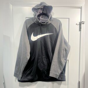 Nike 2XL Dri-fit Black and Gray Hoodie